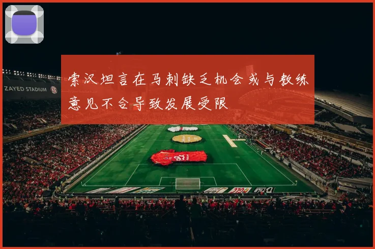 索汉坦言在马刺缺乏机会或与教练意见不合导致发展受限